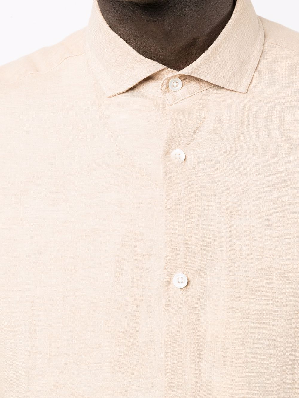 Camicia a maniche lunghe in beige Frescobol carioca - uomo 
