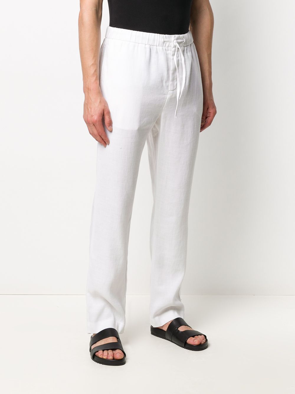 Pantaloni taglio straight in bianco Frescobol carioca - uomo 