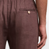 Pantaloni Oscar in marrone Frescobol carioca - uomo 