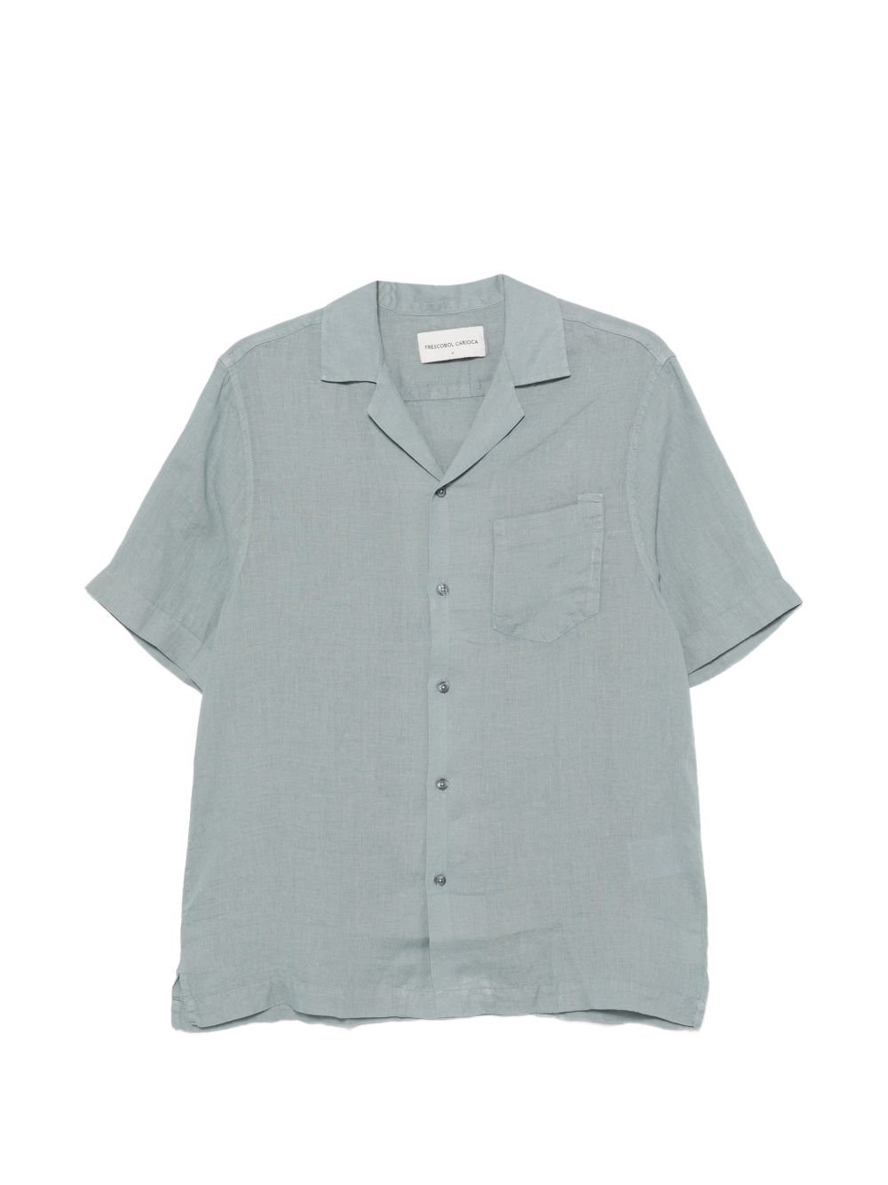 Camicia a maniche corte angelo in blu Frescobol carioca - uomo 