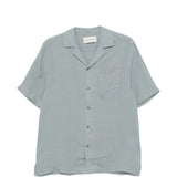 Camicia a maniche corte angelo in blu Frescobol carioca - uomo 