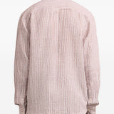 Camicia a righe in lino in beige Frescobol carioca - uomo 