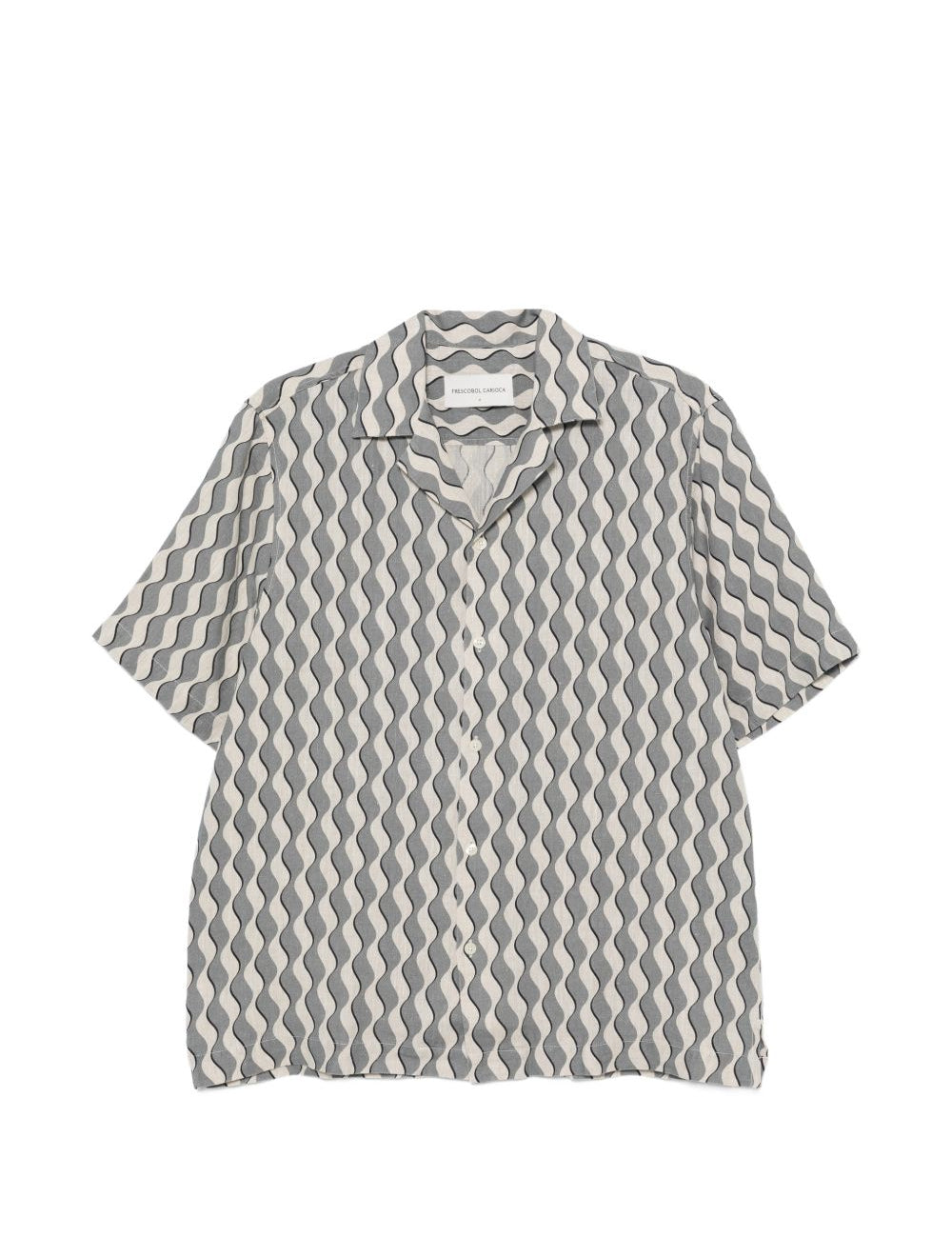 Camicia a maniche corte roberto in blu Frescobol carioca - uomo 