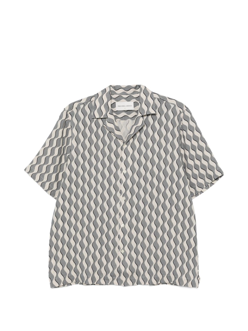 Camicia a maniche corte roberto in blu Frescobol carioca - uomo 