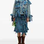 Giacca denim con decorazione in blu Ganni - donna 