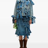 Giacca denim con decorazione in blu Ganni - donna 