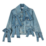 Giacca denim con decorazione in blu Ganni - donna 