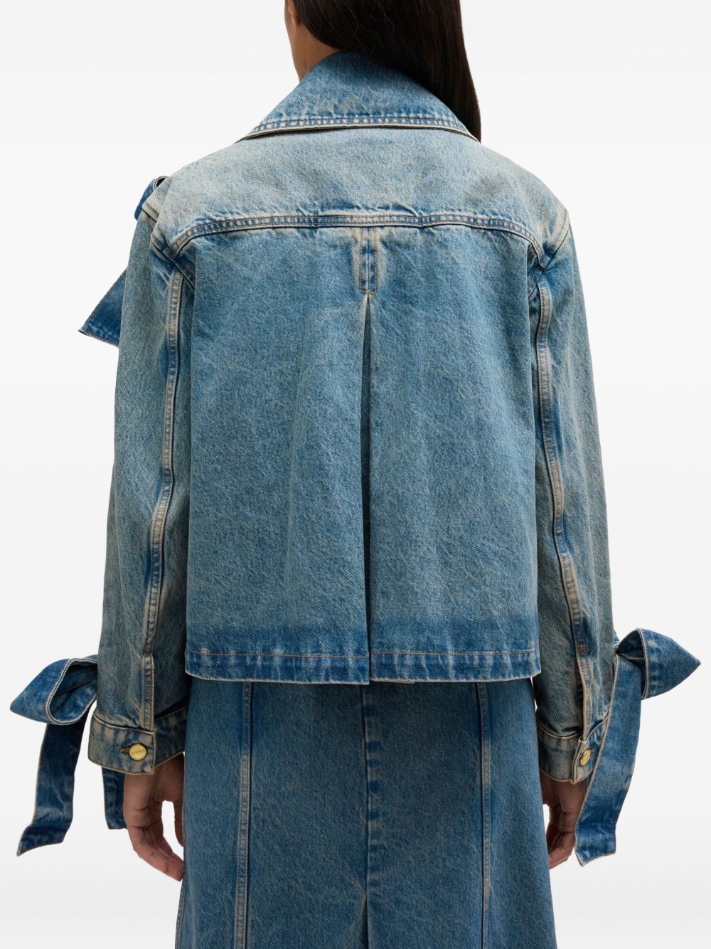 Giacca denim con decorazione in blu Ganni - donna 