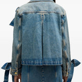 Giacca denim con decorazione in blu Ganni - donna 