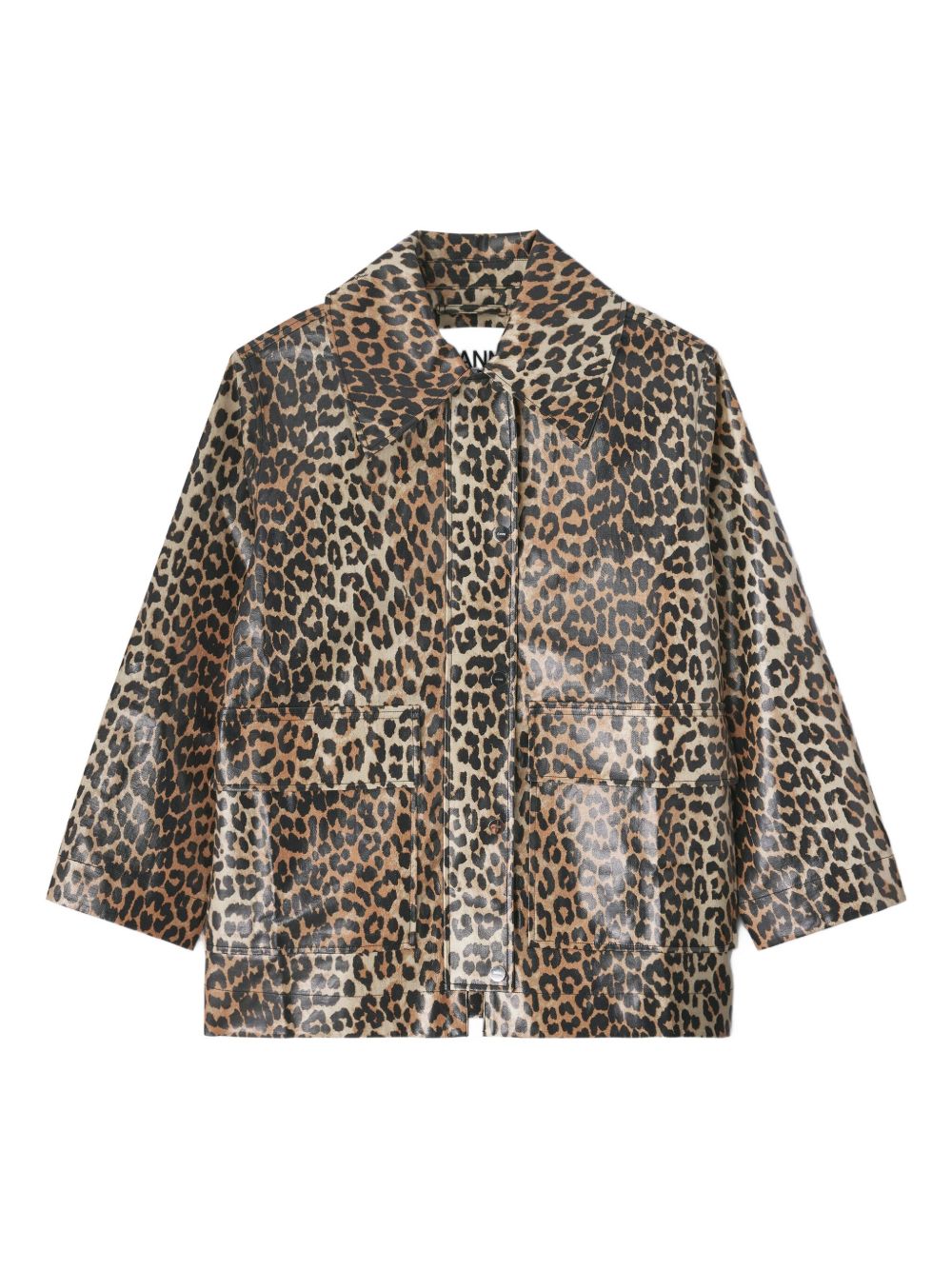 Giacca con stampa leopardata Ganni - donna 