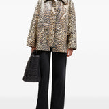 Giacca con stampa leopardata Ganni - donna 