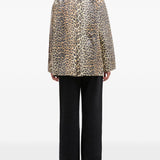 Giacca con stampa leopardata Ganni - donna 