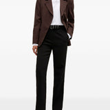 Blazer monopetto a pois in marrone Ganni - donna 
