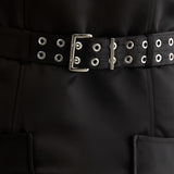 Abito Duchesse in satin nero 