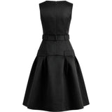 Abito Duchesse in satin nero 