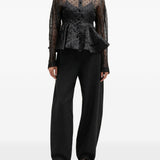 Camicia a pois in nero Ganni - donna 