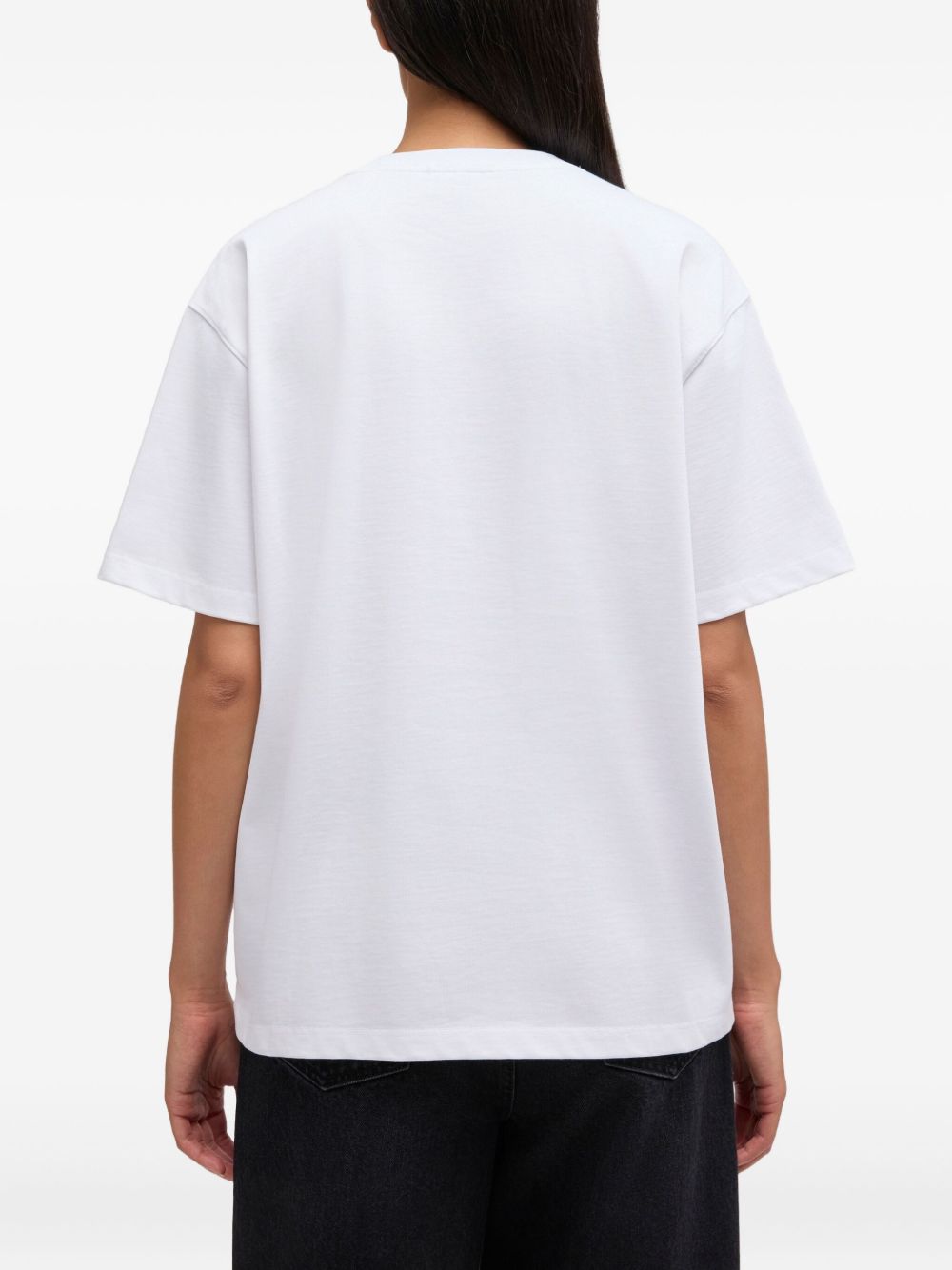 T-shirt con grafica in bianco Ganni - donna 