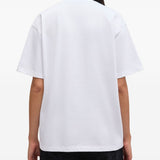 T-shirt con grafica in bianco Ganni - donna 