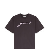 T-shirt Signature in grigio Ganni - donna 