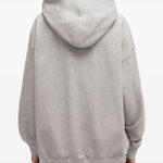 Felpa con stampa Tiger e cappuccio in grigio Ganni - donna 