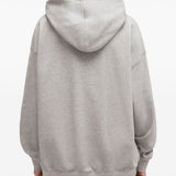 Felpa con stampa Tiger e cappuccio in grigio Ganni - donna 