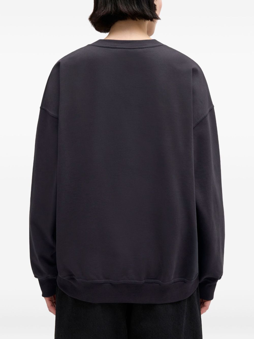 Felpa con stampa teddy in nero Ganni - donna 
