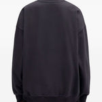 Felpa con stampa teddy in nero Ganni - donna 