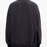 Felpa con stampa teddy in nero Ganni - donna 