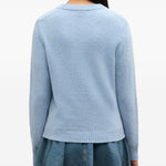 Maglione con intarsio Teddy in blu Ganni - donna 