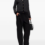 Cardigan a pois in nero Ganni - donna 
