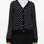 Cardigan a pois in nero Ganni - donna 