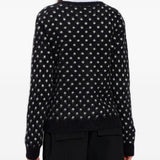 Cardigan a pois in nero Ganni - donna 