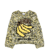 Maglione con stampa in giallo Ganni - donna 
