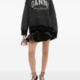 Maglione a pois in nero Ganni - donna 