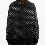 Maglione a pois in nero Ganni - donna 