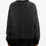 Maglione a pois in nero Ganni - donna 