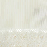 Top con scollo a V e dettaglio all'uncinetto in bianco Ganni - donna 