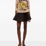 Maglione con stampa in beige Ganni - donna 