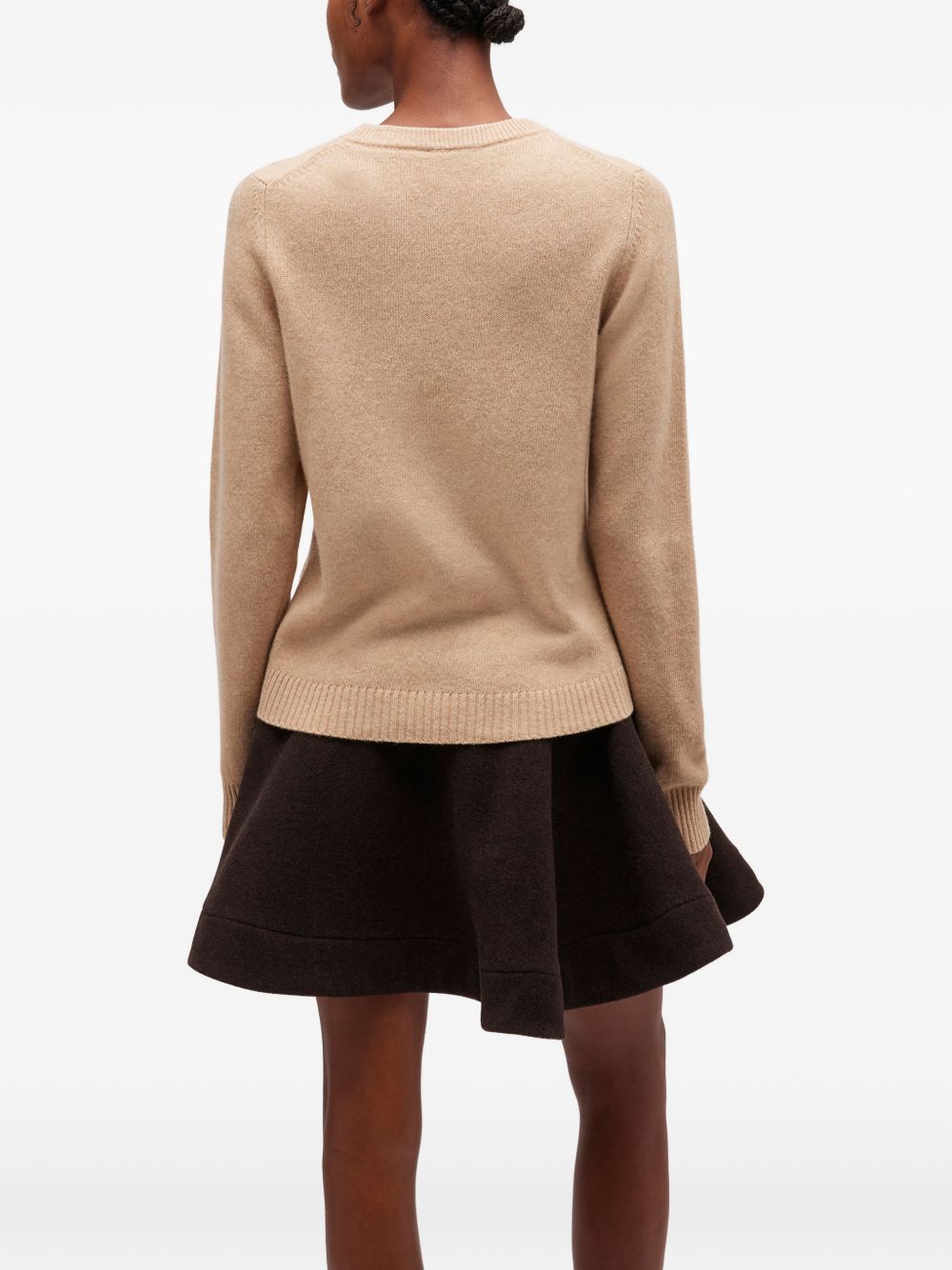 Maglione con stampa in beige Ganni - donna 