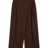 Pantaloni a pois in marrone Ganni - donna 