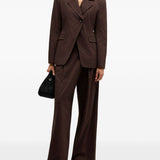 Pantaloni a pois in marrone Ganni - donna 