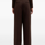 Pantaloni a pois in marrone Ganni - donna 