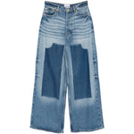 Jeans larghi a gamba larga in blu Ganni - donna 