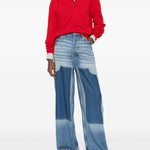 Jeans larghi a gamba larga in blu Ganni - donna 