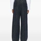 Jeans textured in blu Ganni - donna 