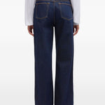Jenas a gamba dritta in blu Ganni - donna 