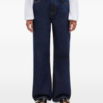 Jenas a gamba dritta in blu Ganni - donna 