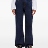Jenas a gamba dritta in blu Ganni - donna 