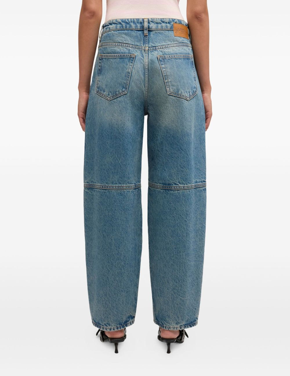 Jeans a pannelli in blu Ganni - donna 