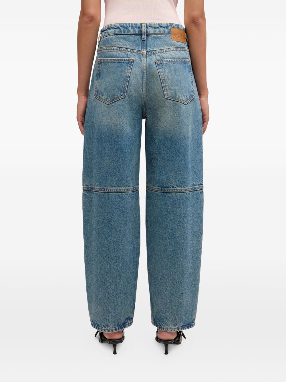 Jeans a pannelli in blu Ganni - donna 